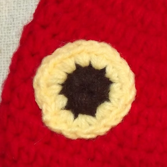 Hand crafted knitted baby hat hungry hungry caterpillar - Picture 4 of 6